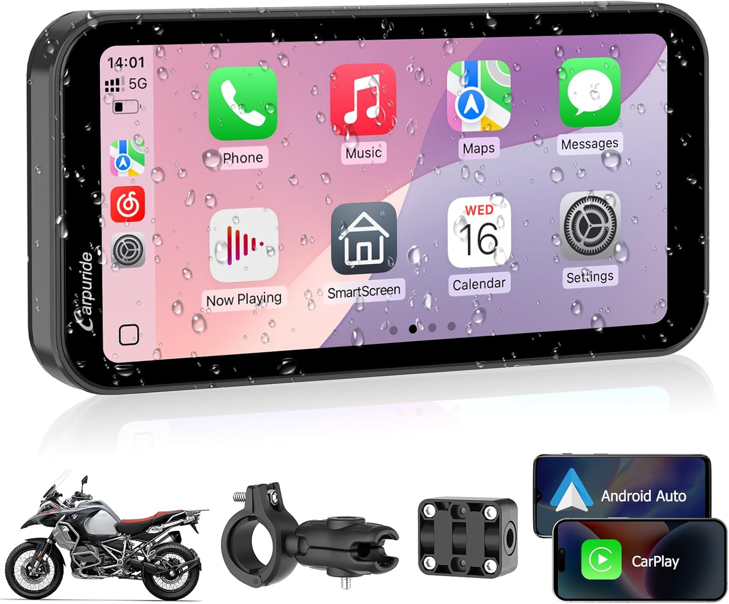 Carpuride W603 Apple Car Play On DRZ-400 - USDualSports